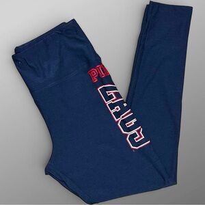 Victoria’s Secret PINK Ultimate Gonzaga ZAGS Leggings Yoga Pants Navy L Athletic
